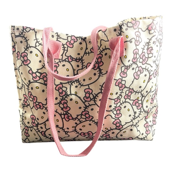 Hello Kitty Tote Bag with Pink Handles - Picture 3 of 9